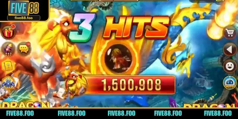 Bàn chơi bắn cá online với giao diện cực kỳ bắt mắt